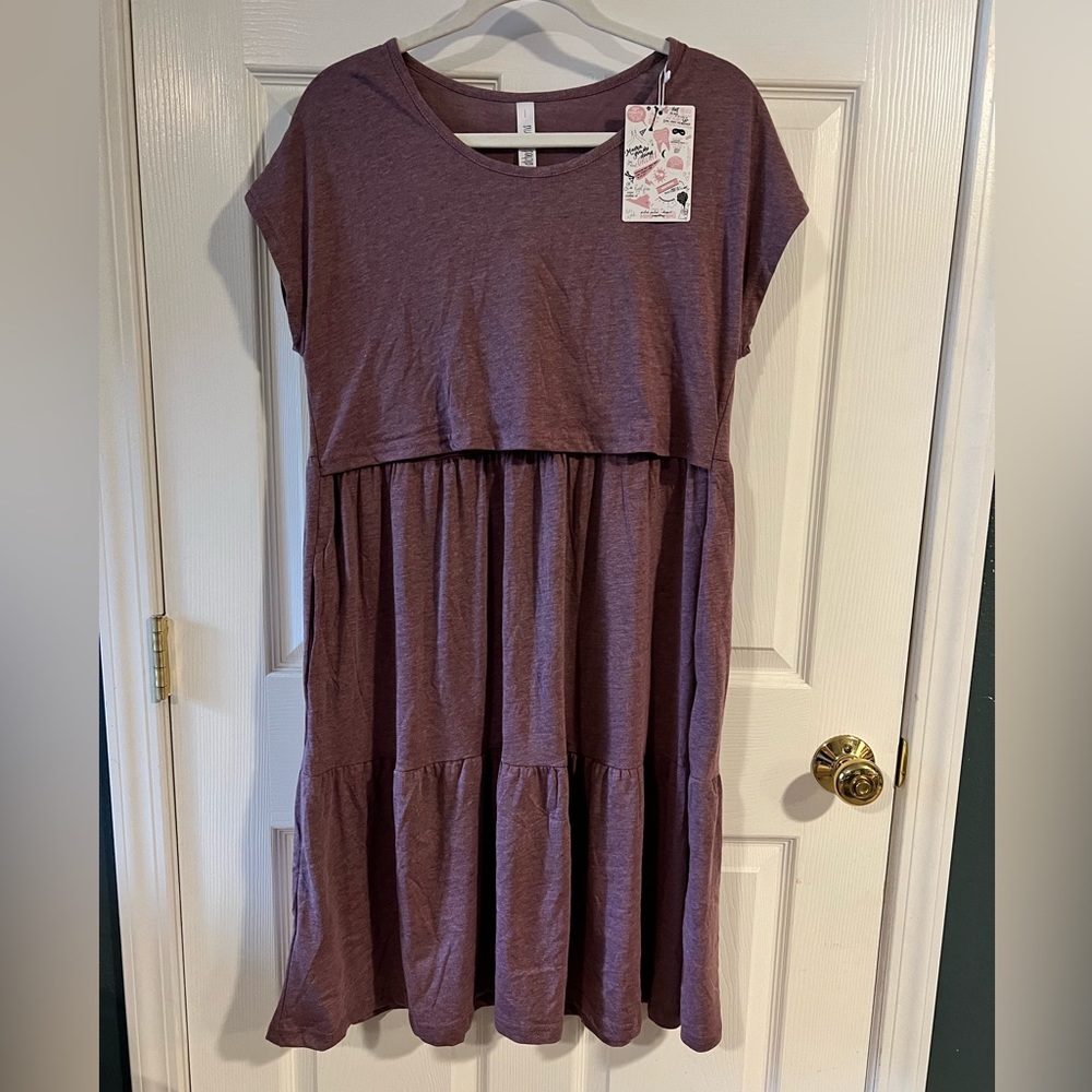Latched Mama Large Mini Tier Dress NWT
